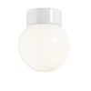 Clearance Classic Globe 150 loftlampe / væglampe IP20, hvid/blank opal Hvide Lamper|Glas Lamper