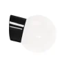 Classic Globe 150 væglampe IP54, sort/blank opal Glas Lamper|Vådrumslamper