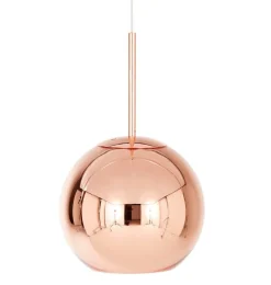 Hot Copper rund pendel Ø25, kobber Spisebordslamper|Soveværelseslamper