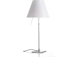 Online Costanza bordlampe D13/D13c, alu/hvid Kontorlamper|Bordlamper