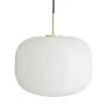 Hot Cuscino pendel large Ø35, messing/opal Messinglamper|Hvide Lamper