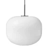 New Cuscino pendel large Ø35, titanium/opal Hvide Lamper|Glas Lamper