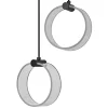 Online Decor Circle 2 pendel, sort/klar Spisebordslamper|Lampe Til Trappeopgang