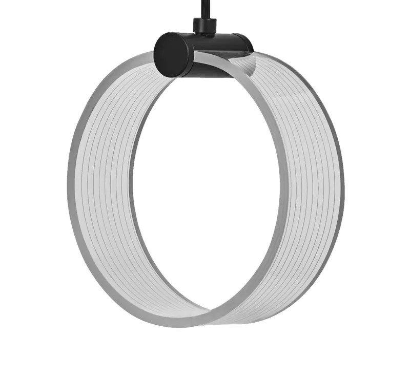 Decor Circle 1 pendel, sort/klar Spisebordslamper|Lampe Til Trappeopgang