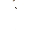 Discount Decor F2 gulvlampe double, sort/messing Messinglamper|Standerlamper