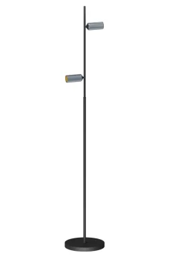 Best Decor F2 gulvlampe double, sort/alu Standerlamper|Læselamper