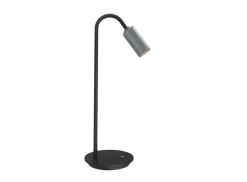 Decor T1 bordlampe, sort/alu Skrivebordslamper|Lamper Til Natbord