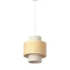 Outlet Decor Wrap Cylinder pendel, beige Spisebordslamper|Hængelamper