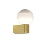 Hot Dipping Light A1-13 væglampe, Off white/børstet messing Glas Lamper|Entre Lamper