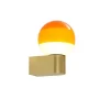 Hot Dipping Light A1-13 væglampe, Rav/børstet messing Glas Lamper|Entre Lamper