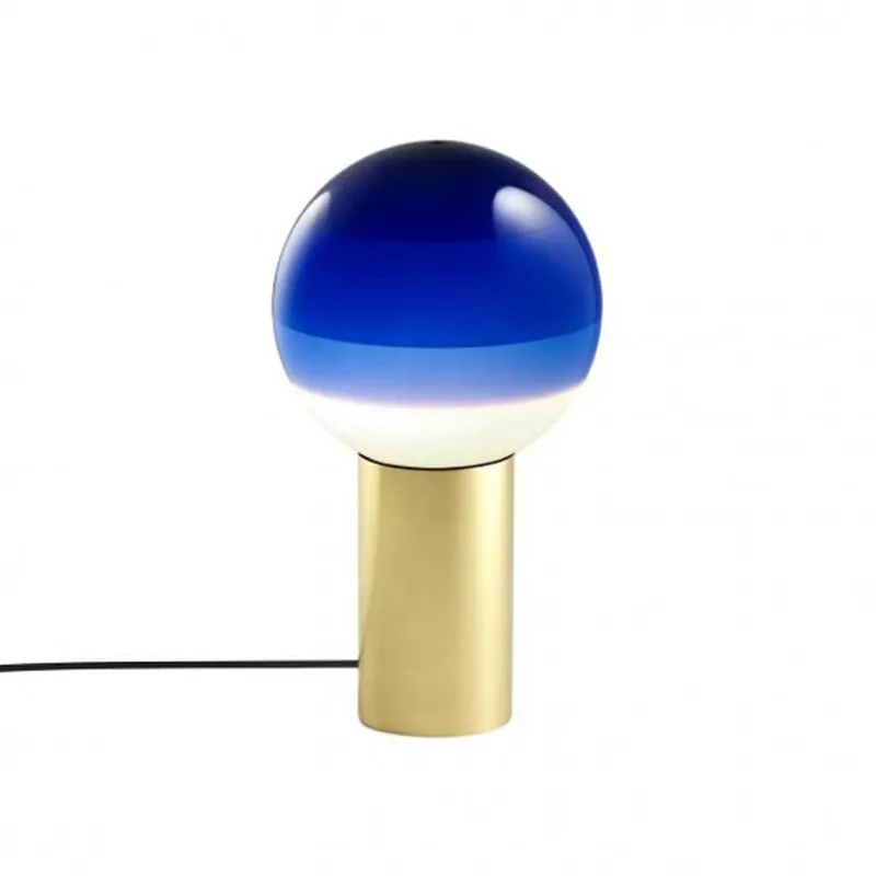 Sale Dipping Light S Bordlampe, Blå Glas Lamper|Lamper Til Reol