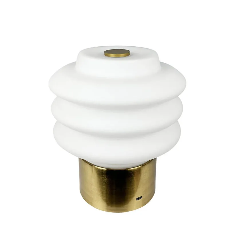 New Diva LED bordlampe / batterilampe, opal/messing Transportable Lamper|Lamper Til Reol