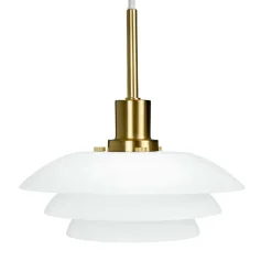 Online DL20 pendel, opal/messing Messinglamper|Hvide Lamper