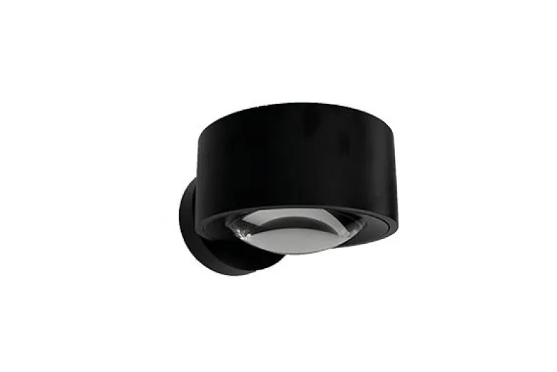 Online Easy Lens W120 væg, sort - dtw Spotlampe|Spejllampe