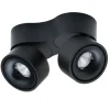 Hot Easy W2100 Build on Dobbelt LED 2x10W, sort Sorte Væglamper|Spotlampe