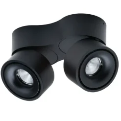 Hot Easy W2100 Build on Dobbelt LED 2x10W, sort Sorte Væglamper|Spotlampe