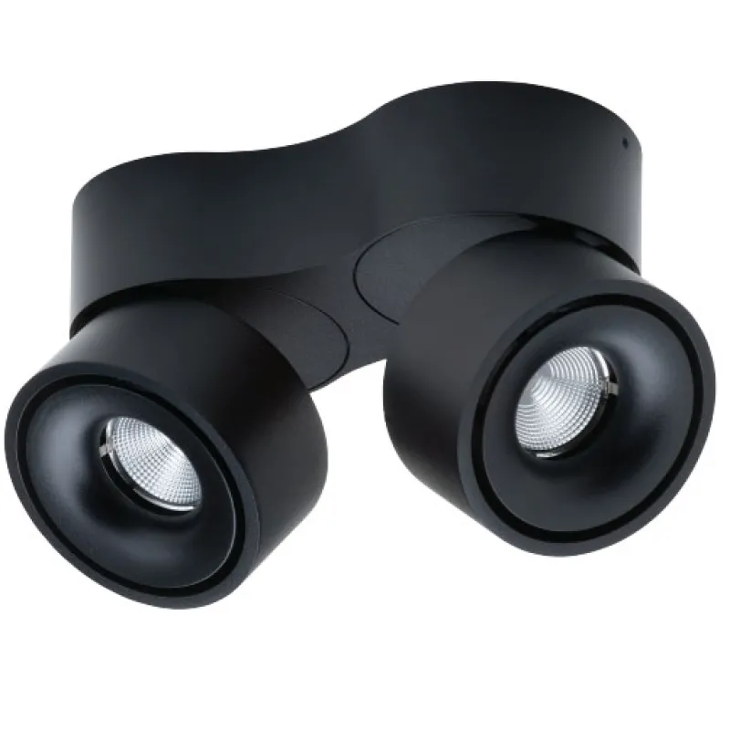Clearance Easy W275 Build On LED spot, sort m. ledningshul Sorte Væglamper|Spotlampe
