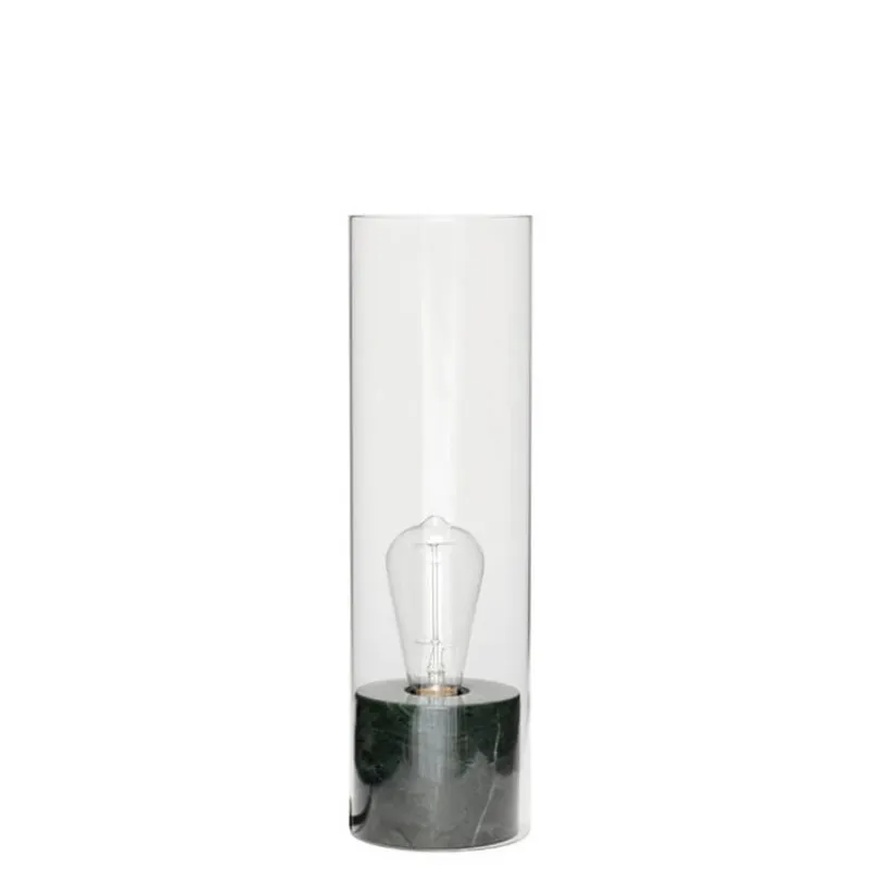 Discount Elegant bordlampe, grøn Lamper Til Sofabord|Lamper Til Reol