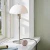New Ellen 20 bordlampe, børstet stål/opal Hvide Lamper|Skrivebordslamper
