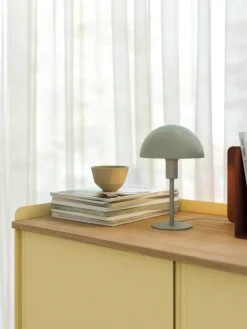 Sale Ellen Mini bordlampe, støvet grøn Lamper Til Sofabord|Lamper Til Natbord