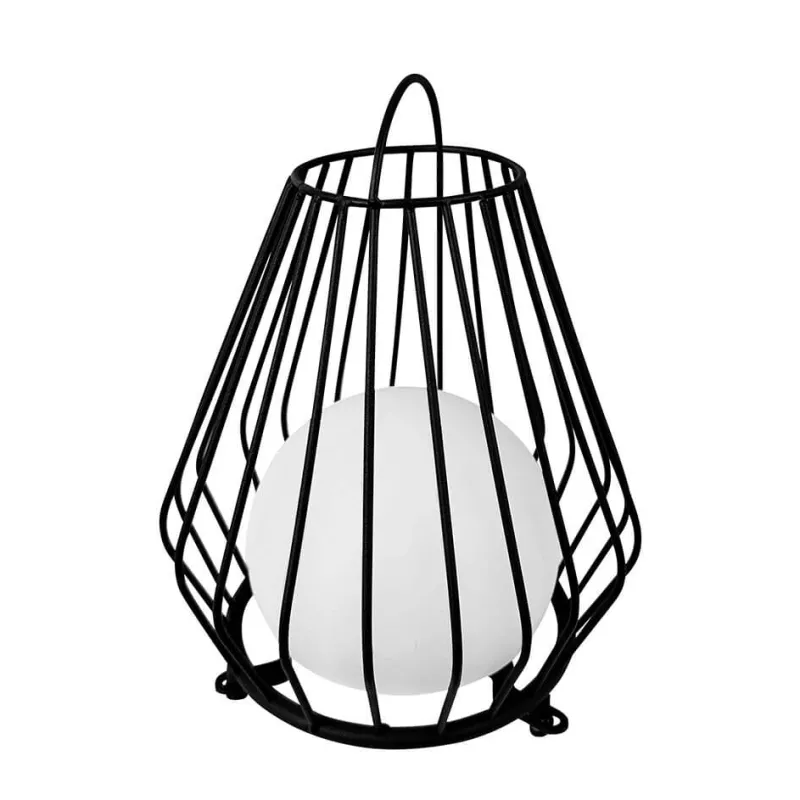 Online Evesham udendørs lanterne / batterilampe medium, sort Transportable Lamper|Solcellelamper