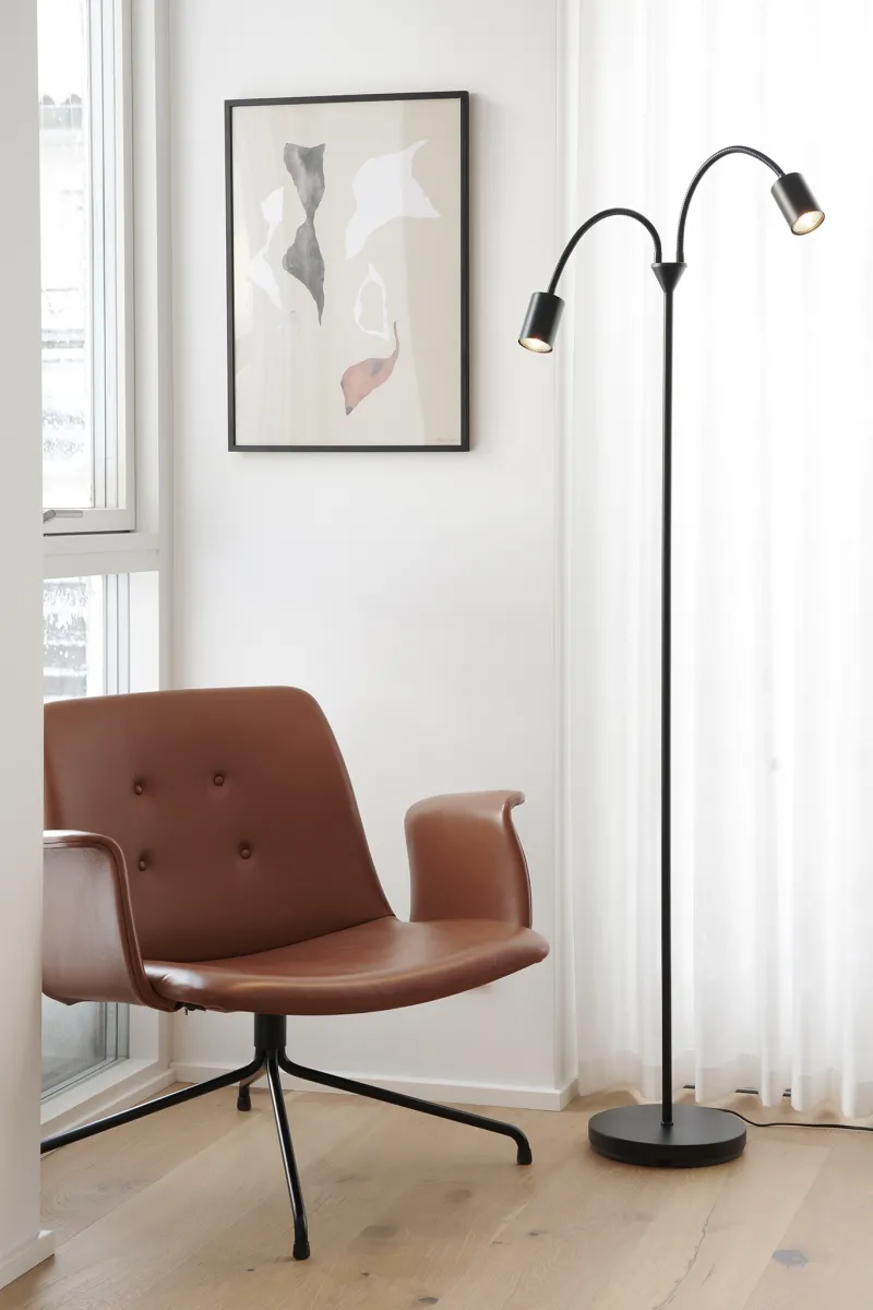 Best Explore gulvlampe, sort Standerlamper|Læselamper