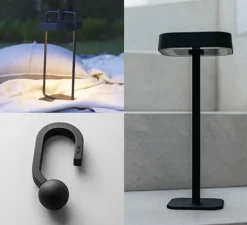 Hot Flai sæt, mellem (lanterne + bordlampe + krog) Bordlamper|Batteri-Lamper