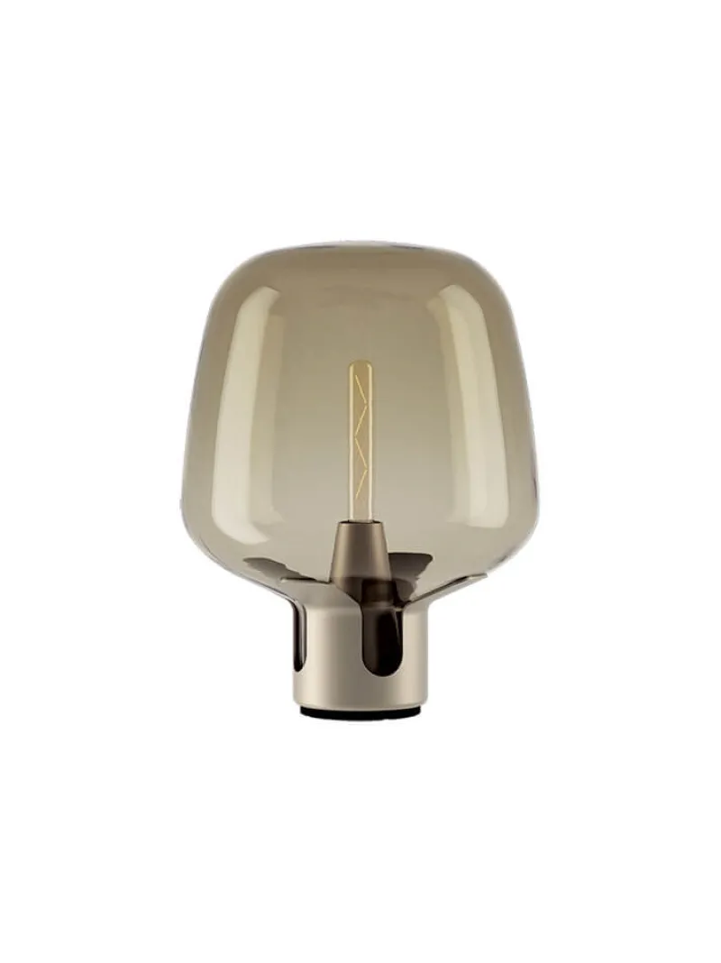 Sale Flar medium bordlampe, pearl/honey Glas Lamper|Skrivebordslamper
