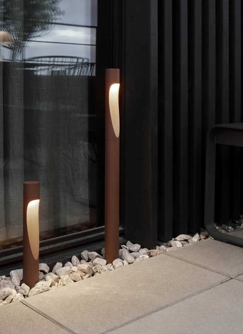 Best Flindt lav garden pullert spyd, corten Standerlamper|Havelamper