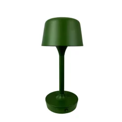 Flow LED bordlampe / batterilampe, mørkegrøn Transportable Lamper|Terrasselamper