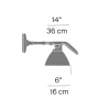 Discount Fortebraccio Ø16 væglampe / loftlampe, sort Sorte Væglamper|Læselamper