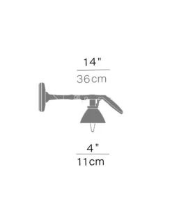 Best Fortebraccio Ø11 væglampe / loftlampe, metal Læselamper|Arbejdslys