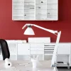 Discount Fortebraccio bordlampe / væglampe arm og skærm, hvid Skrivebordslamper|Læselamper