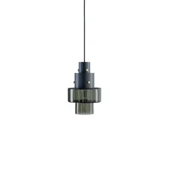 Gask pendel, sort/grøn Glas Lamper|Pendler