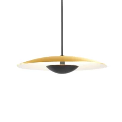 Outlet Ginger Ø42 pendel, messing/hvid Sommerhus Lamper|Pendler