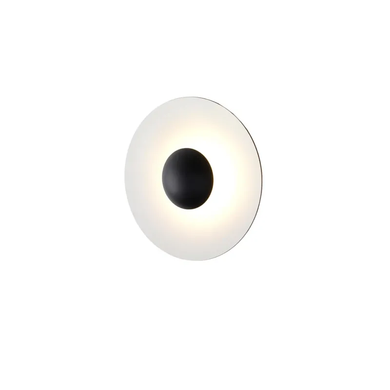 Discount Ginger Ø32 væglampe/loftlampe, eg/hvid Lamper I Træ|Stue Lamper