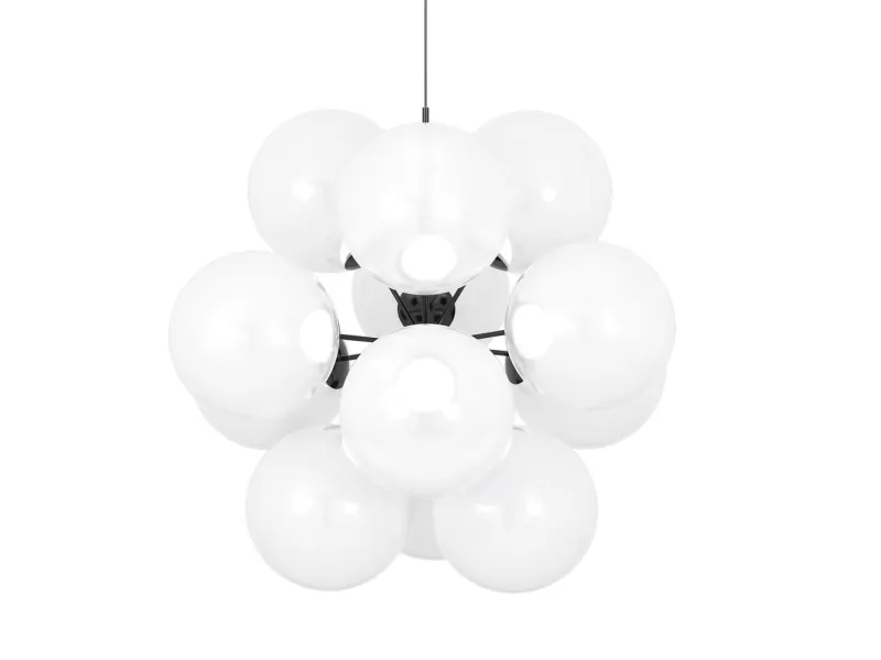 Best Globe Burst lysekrone, opal Hvide Lamper|Spisebordslamper