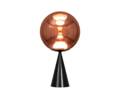 Discount Globe Fat bordlampe, kobber/sort Lamper Til Sofabord|Lamper Til Reol