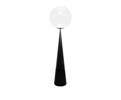 Globe Fat gulvlampe, opal/sort Standerlamper|Gulvlamper