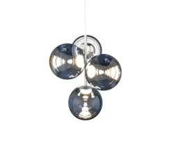 Hot Globe lysekrone mini, sølv Spisebordslamper|Moderne Lysekrone