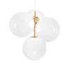 Sale Globe lysekrone small, opal Hvide Lamper|Spisebordslamper