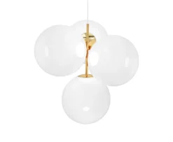 Sale Globe lysekrone small, opal Hvide Lamper|Spisebordslamper
