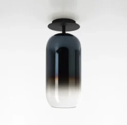 Clearance Gople loftlampe, sort/blå Glas Lamper|Loftlamper