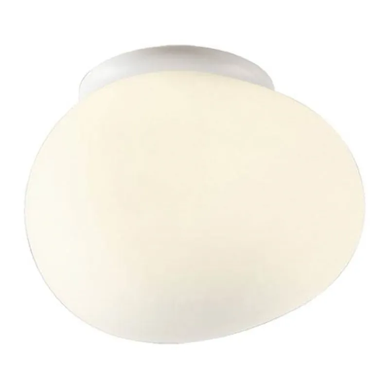 Outlet Gregg Væg/loft Piccola Hvide Lamper|Glas Lamper