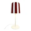 Outlet Gry bordlampe, rød/hvid Børn Lamper Til Reol|Lamper Til Natbord