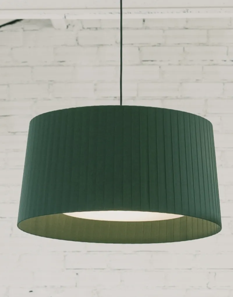 New GT6 pendel Ø45, grøn m/sort ophæng Spisebordslamper|Stue Lamper