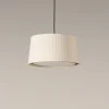 Online GT6 pendel Ø45, natur m/hvid baladakin og sort ledning Spisebordslamper|Entre Lamper