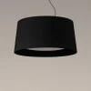 New GT7 pendel Ø90, sort m/nikkel baldakin Spisebordslamper|Entre Lamper