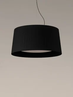 New GT7 pendel Ø90, sort m/nikkel baldakin Spisebordslamper|Entre Lamper
