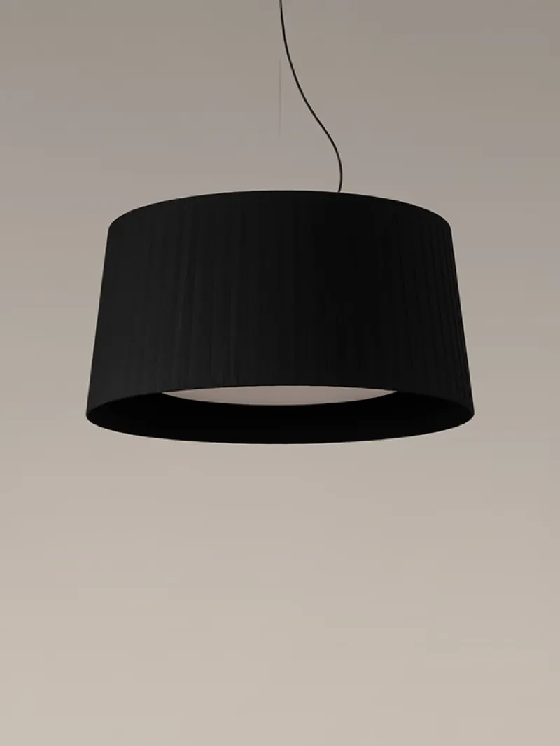 New GT7 pendel Ø90, sort m/nikkel baldakin Spisebordslamper|Entre Lamper